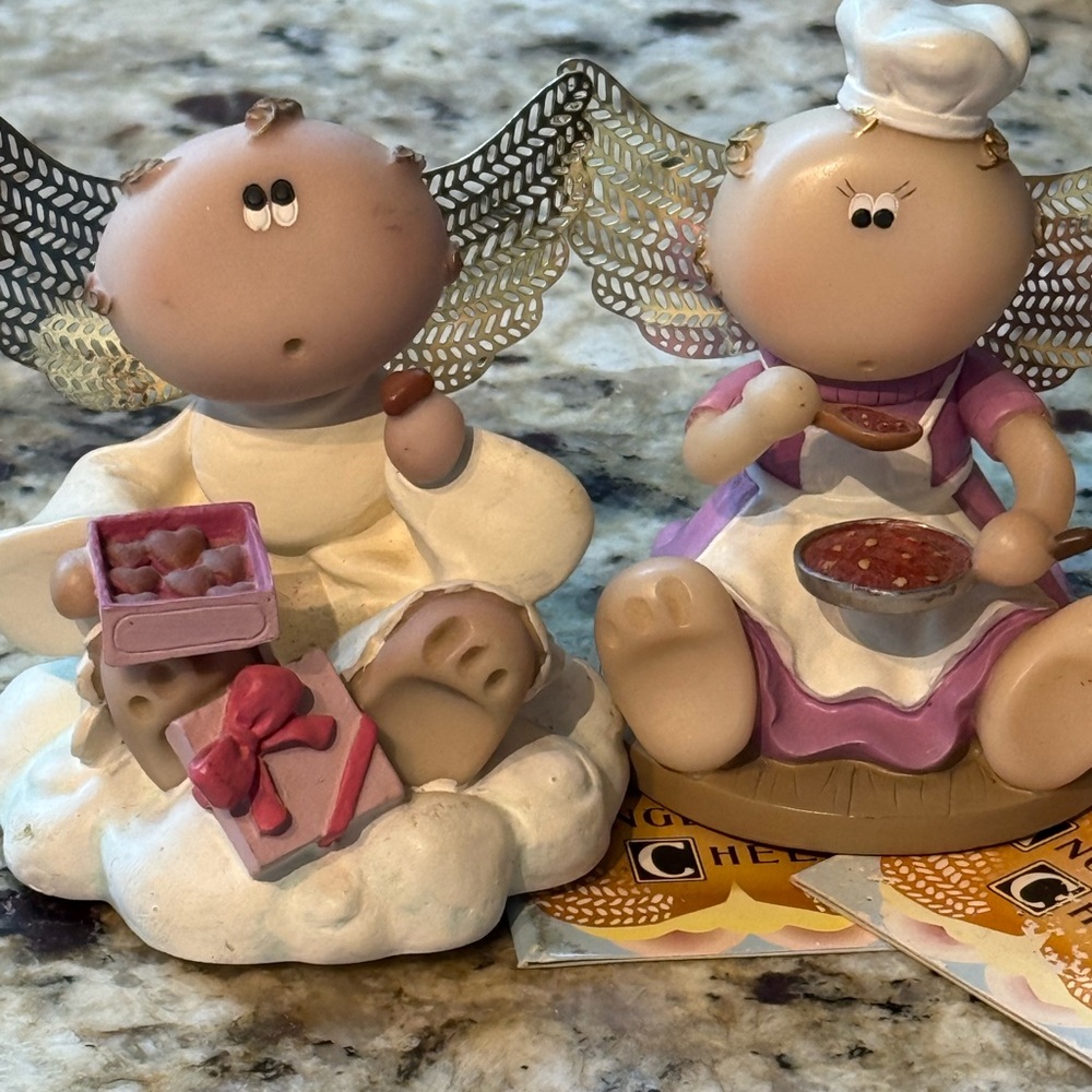 Angel Figurine Trio with Accessories - Picture 4 of 4